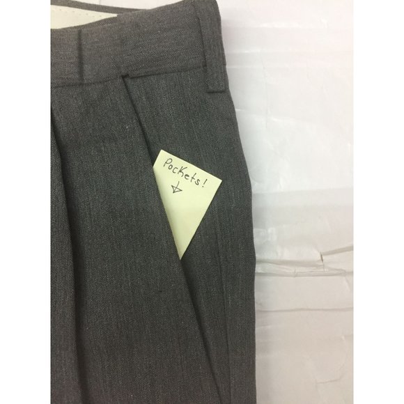 Haggar Black Label Mens Dress Pants Size 36x30 Gray Pockets Button Zip Up - Picture 4 of 13